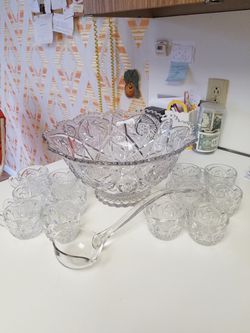 Imperial punch bowl set