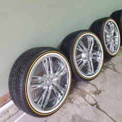 20 Inch Chrome rims Only