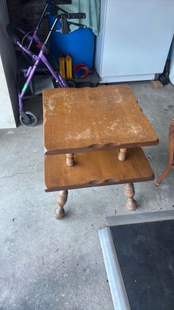 Wooden side table