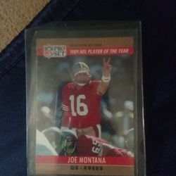 1990 ProSet Joe Montana Error Card
