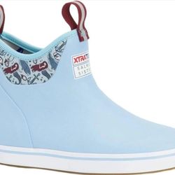 Xtratuf Women's Salmon Sisters 6" Ankle Deck Boots Size US 11W XWAB-2BM Fishing