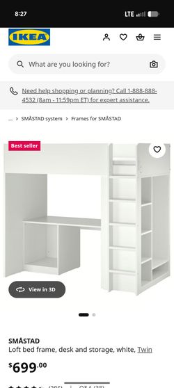 IKEA Toddler Bed With closet and storage free delivery if local $300