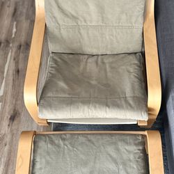 POÄNG Rocking Armchair and ottoman,