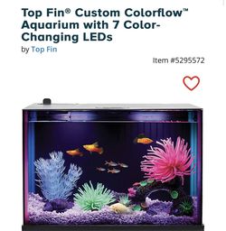 Top Fin Custom Colorflow Aquarium 