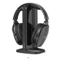 Daysnew Wireless Headphones for TV Watching with Charging Dock & RF Transmitter, Senior-Friendly Over Ear TV Headset, Compatible with Most Televisions
