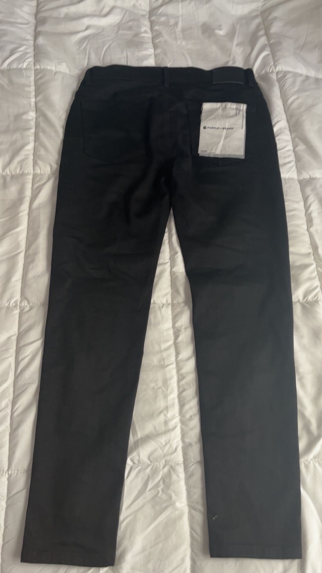 Black Purple jeans size 34 No front tag
