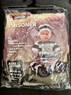 Tatted prisoner costume