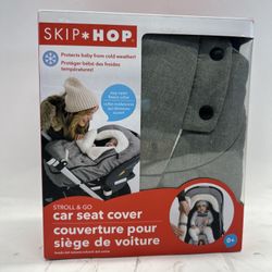 NEW Skip Hop Winter Car Seat Cover, Stroll & Go Heather Grey Sealed Box #400411