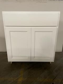 30" FabuWood White Sand Vainty Sink Base