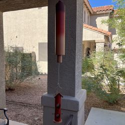 Unique Custom Aluminum Wind Chime/bird Feeder