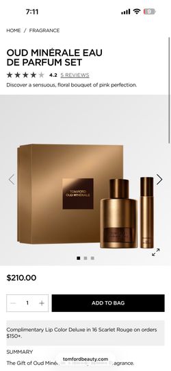 tom ford perfume set oud minerals eau