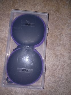 New purple travel case for earbuds