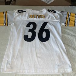 Jerome Bettis Starter NFL Pittsburgh Steelers Jersey Men 46 Clean White Medium