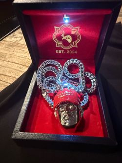 Trump MAGA Pendant Cuban Link Chain Necklace