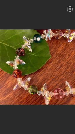 Handcrafted Swarovski Crystals Bracelet with Silver clasp❤️