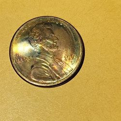 2002 D Penny With Beautiful Colors Circulated Conditions Public Meetup $20.00 Or  Best Offer 