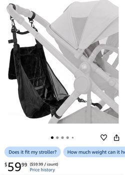 Hammock Sling for Stroller, Universal Seat Attachment, Compact Double Rider Alternative, for Lightweight Travel, Jogging and Book-Fold Strollers