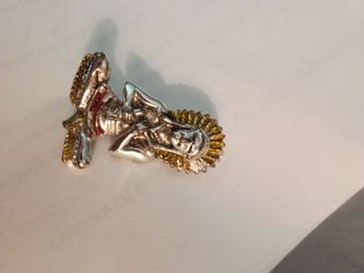 Native American Chief Enamel Lapel Pin