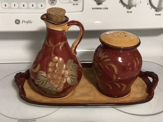 Para la sal y aceite 3 piezas