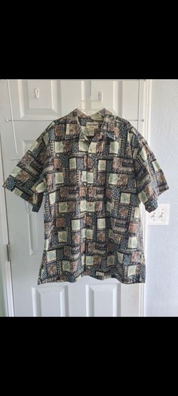 Vintage Cooke Street Honolulu Hawaiian Shirt - Cotton
Patchwork Mosaic" Style, Size- XL
