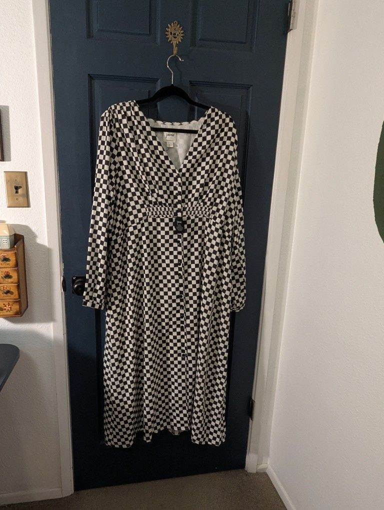 Joanie Clothing Checkered Dress - Size 16 ( UK 20)