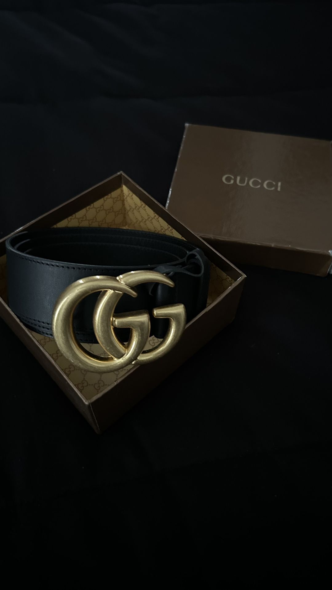 Black Gucci Belt