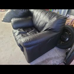 Single Seat Leather Sofa