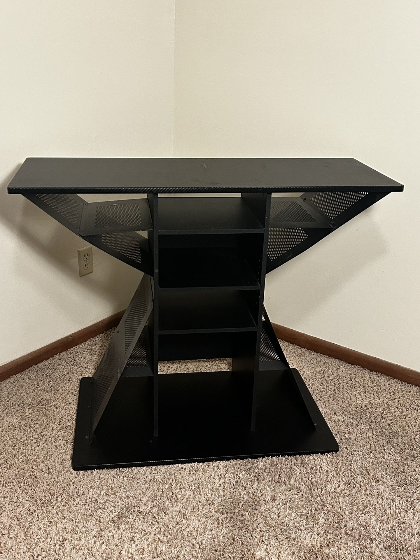 Modern Black TV Stand - 40” Wide, 32” Tall