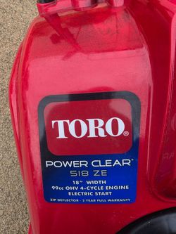 Snow blower toro