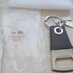 Coach Beer Bottle Opener Keychain