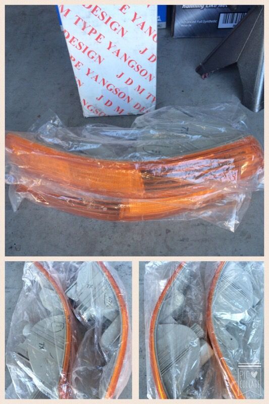 Amber parking signal bumber lights for 98-01 Acura Integra