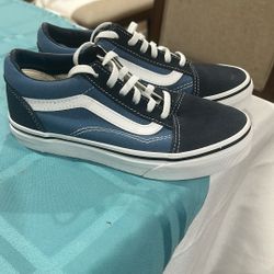 Vans Old Skool shoes, Navy/True white