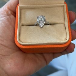 14k Solid White Gold Ring Size 6 