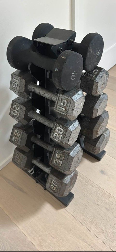 Dumbbell Set With Rack 