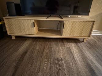 Tan TV stand