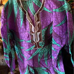 African Authentic Men Long Sleeve Shirt 