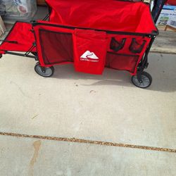 Wagon Red Nice Heavy Duty Wheels