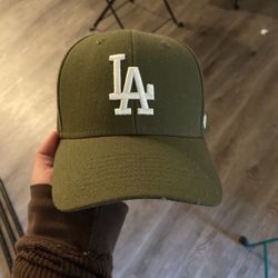 Dodgers Olive Green adjustable hat