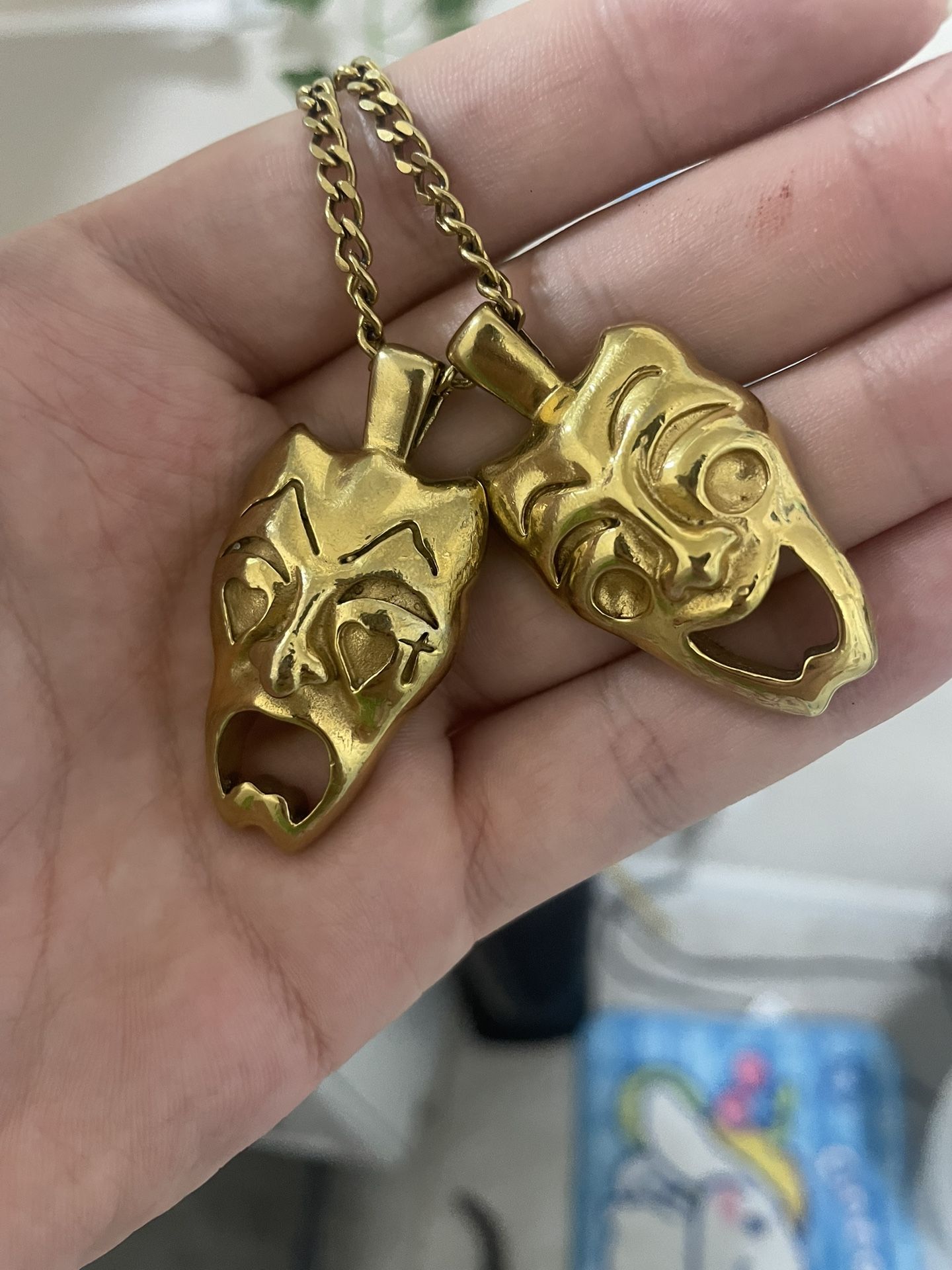 laugh now cry later pendants