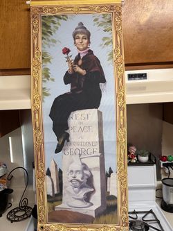 Halloween creepy portrait banner