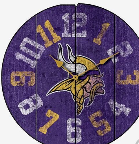 NFL PAINTED HANDMADE CLOCKS
