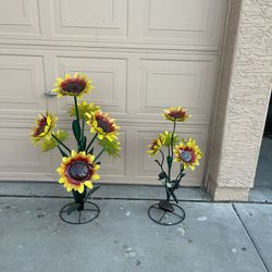 Metal Flowers Sunflowers 