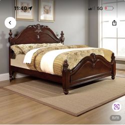 Queen-Size Solid Wood Bedroom Set