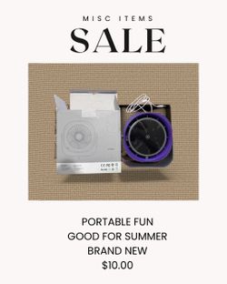 Portable Fan perfect for Summer