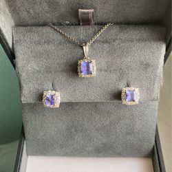 Tanzanite & Diamond Set