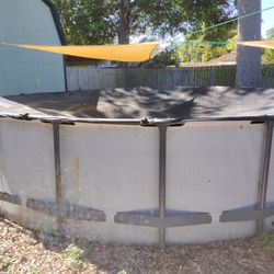 FREE 18 Foot Above Ground Pool With Filter And Salt Water converter