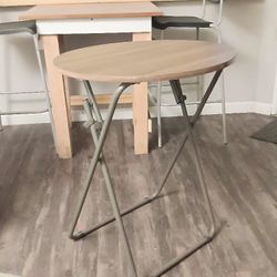 Round Fokding Side Table 