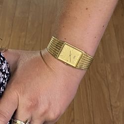 Classic Seiko Watch And Chain mail Bracelet Watch