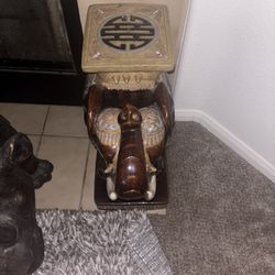  ceramic elephant garden stool or side table