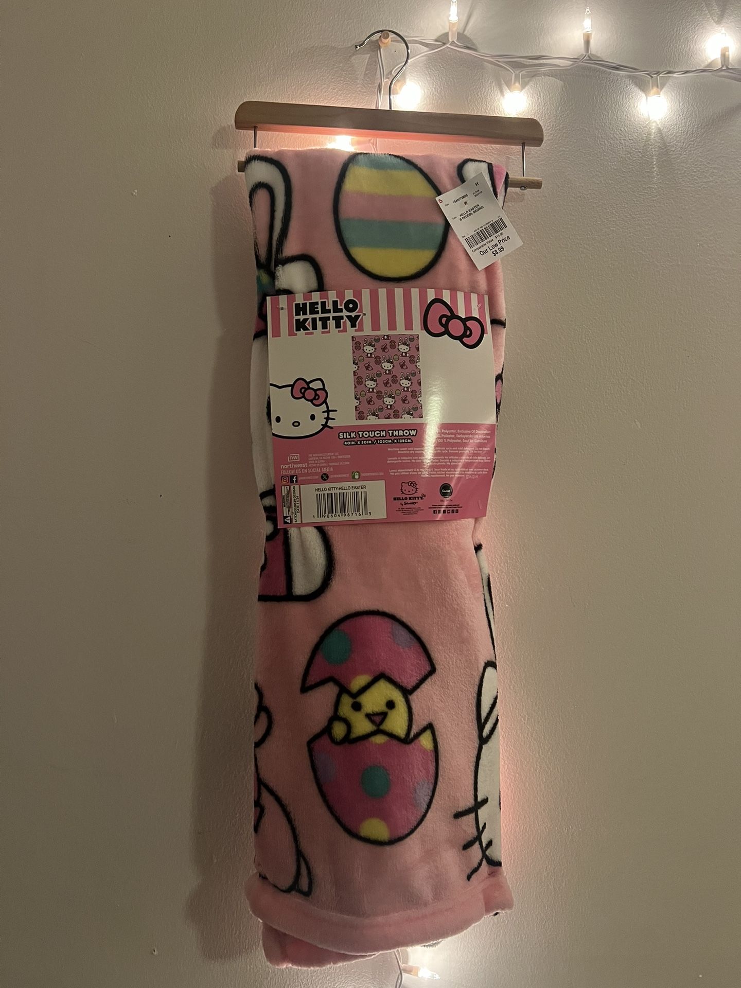 Hello Kitty Easter Blanket HK BABY THROW NEW